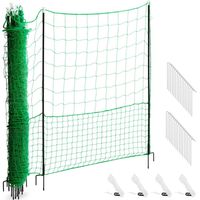 Valla protectora de malla para gallinas ponedoras de 1,25 x 25 m