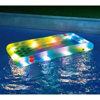Summer Waves Bierpong Luftmatratze Aqua Glow mit LED-Funktion 160x84x19 cm x000D
