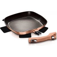 POÊLE À GRILLER 28 cm BERLINGER HAUS OR ROSE BH-1950