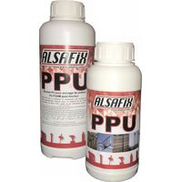 Alsafix – Mousse polyuréthane expansive pour ancrage de poteaux – Scellement rapide bois, PVC, acier – Résistance aux chocs – Kit 2 bidons