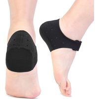 Coussinets de talon noirs, 109cm, une paire, pour soulager les douleurs au talon et la fasciite plantaire.