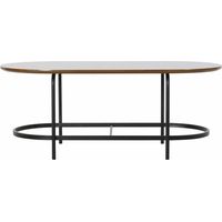 Tavolo da pranzo - 99.5 x 50 x 40 cm - Legno, Vetro, Ferro - Nero - Rettangolare