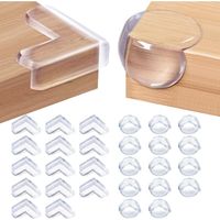 Babysicherer Tischeckenschutz, 28 Stück Eckenschutz und Kantenschutz Tischeckenschutz Babysicherer Eckenschutz mit verbessertem Sekundenkleber für Tische und Möbelecken