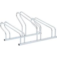 vidaXL Bicycle Stand for 3 Bikes Floor Freestanding Galvanised Steel