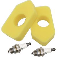 SWNKDG 2-teilige gelbe Schaumstoff-Zündkerzen und Zündkerzen für Briggs & Stratton Classic-, Sprint- und Quattro-Motoren