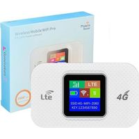 Routeur WiFi,4G/ WiFi Mobile Router Portable Ultraléger 12h Autonomie (1100mAh), WiFi pour 10 appareils, Compatible avec Tous Les opérateurs, Sécurité WPA2, Idéal pour Les Voyages et Le télétravail