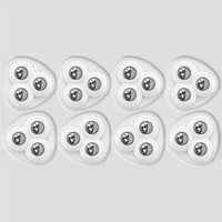 pair Set di 8 mini rotelle universali autoadesive per piccoli elettrodomestici, compatibili con macchine da caffè, friggitrici ad aria, piccoli mobili e contenitori.