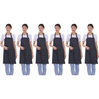 Tablier Léger Imperméable 6 Pièces avec Poches pour Hommes et Femmes - Idéal pour Cuisine et Ménage