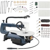 Vidaxl – Scie à chantourner 125W – Vitesse variable 550-1600 tr/min – Angle d'inclinaison 0-45° – Pour bois dur, plastique et métal