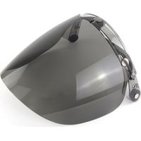 Visière solaire pour casques de moto convertibles, visière solaire incurvée, 3 boutons-pression.
