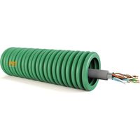 Gaine préfilée FTP CAT 5 et 6 couronne 100 m-C2F - Pm Flex