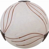 Plafoniera Candellux AGA 30cm vetro bianco/patina E27