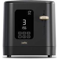 Cello Digital 2 Slice Toaster with One Touch Ghost Panel, Toast Timer and Bagel