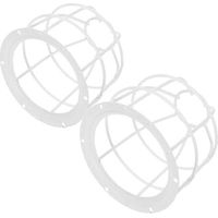 Grilles de Protection Polyvalentes pour Détecteurs Fumée et Ampoules, Lot 2 Pièces en Métal, Conçues Espaces Résidentiels Professionnels -