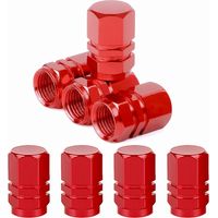 APEX Lot de 8 bouchons de valve de pneu Bouchon de valve en aluminium avec joint torique en caoutchouc Cache-poussière universels