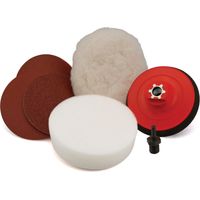 Flexipads World Class 88005 Sanding and Polishing Kit with M14 & 6mm VELCRO® Grip for Professional Surface Finishing