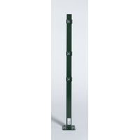 Pfosten mit Montageplatte für Stab- u. Doppelstabmatte grün (RAL 6005) / 110 cm