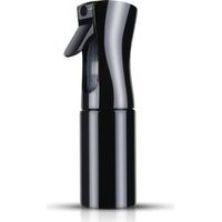 Ahlsen Wassernebelflasche, 200 ml, feine Nebelflaschen, nachfüllbar, kontinuierlich, manueller Haarsprüher, Friseur, Pflanzen, Haarspray – Schwarz