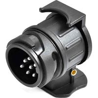 Adaptateur de remorque de 13 vers 7 Broches Connecteur,12v Fiche Attelage 13 Pole a 7 Pin pour Remorque Caravane Porte-vélo, Adapteur Prise Remorque 13 vers 7 Broches pour Tracteur Voiture