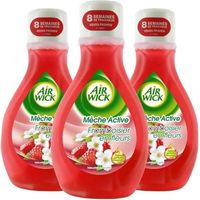 Duftkerze Air Wick 3er Set aktive Docht Himbeerduft