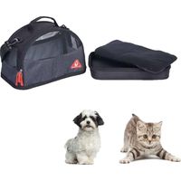 Trasportino per cani e gatti casetta & cuscino 3 in 1 max 4 kg maluku small black