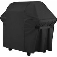 Grillabdeckung - 600D Oxford-Gewebe BBQ-Schutzplane Grillabdeckung UV-beständig/wasserabweisend/feuchtigkeitsbeständig für Weber, Holland, JennAir, Brinkmann Char Broil (132x66x109cm)