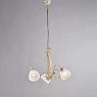 Forgiato Kronleuchter Elfenbein/Gold, 3x E14, Alabasterglas Ø51 cm – BL301-3-AV