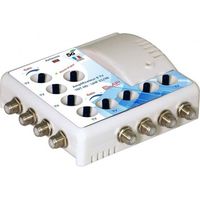 Amplificateur TV 8 sorties – Gain 19dB – Filtre 4G LTE 700 MHz – Réglage de gain – Compatible tous téléviseurs – Elap