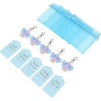 Décoration en silicone pour baby shower, étiquette de remerciement mignonne en forme d'animal, étiquette de remerciement pour baby shower, thème de fête type B