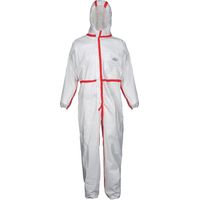 Tuta protettiva CoverStar Plus® Gr. XL bianco/rosso PSA III
