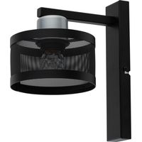 Applique industriale decorativa nero/argento Off E27 15W Sigma