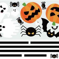 Stickers Muraux géant Halloween Phosphorescent