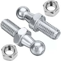 Rotule De Verin Rotule M8 - Boulon M8 2 pièces Boulon à rotule professionnel M8 Repalcement pour vérins à gaz Bouchon à extrémité sphérique