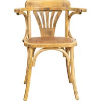 Eschenholz Küchenstühle 44x42x76 cm Stuhl mit Armlehnen Vintage Thonet Stuhl Esszimmerstühle Küchenstuhl Rattansitz