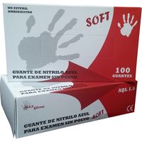 Guante Desechable Nitrilo Azul M 3,5 gms.