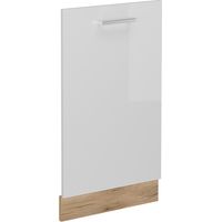 Panneau de lave-vaisselle R-Line, Blanc Haute brillance, 45cm sans PT, Vicco