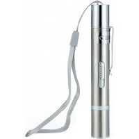 Pointeur laser Cat 7 en 1, UV, indicateur LED, réglable, USB, argent