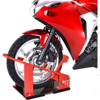 Rail de support universel pour moto support roue moto support béquille moto bloque roue 8-15.5 cm trous pré-percés