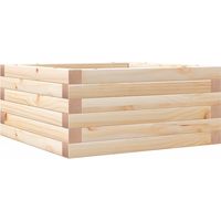 Vassoio per fioriera aiuola rialzata piante fiori terrazza giardino 50 x 50 x 23 cm legno di pino massiccio marrone 020037628