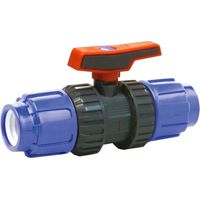 Robuste Raccord PE 32mm avec Vanne à Boisseau Sphérique et Robinet en Polyéthylène, Conçu pour Eau Potable et Applications Industrielles avec Installation Facile et Haute Étanchéité