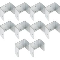 Fence Clamps, Metal U-Shape Bracket, Multi-Angle Mounting Support, Anti-Rust Fixing Clip, Sturdy Frame Fastener, Garden Building Projects, Woodwork D-I-Y Farm Use, 32mm 35mm Set