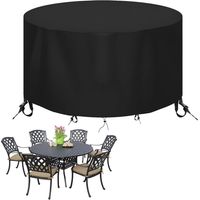 Housse Salon de Jardin Ronde 188x84cm Housse de Protection Table Ronde de Jardin,Ronde housse table jardin ,Ronde Jardin,420D Oxford Bache Table Jardin Ronde