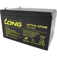 Long WP14-12SE AGM Blei-Batterie 14 Ah Schwarz