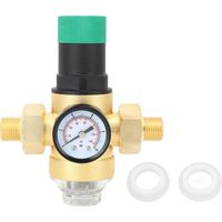 Régulateur de pression d'eau en laiton G3/4, Valve réductrice avec jauge, filtre à écran en acier inoxydable pour voyage en camping-car
