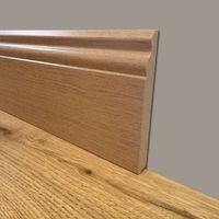 BATTISCOPA ZOCCOLINO DUCALE in FIBRA DI LEGNO COMPATTA 120X15 ROVERE MIELATO (prezzo al metro)