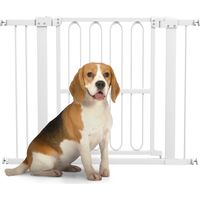 Türschutzgitter Hund, 76-104 cm Absperrgitter ohne Bohren, Treppengitter