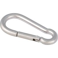 Karabiner aus Edelstahl 8mm Länge 80mm x Länge 40mm - Jardiline