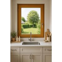 Fenster gd-menuiseries Meranti naturholz 75x60 cm