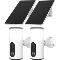 ANRAN Solare Außenüberwachungskamera 2K 3MP mit Farbnachtsicht, menschliche Erkennung und Alarm, kompatibel mit Alexa, WiFi 2.4GHz, ANRAN F2M3 - 2 Stück