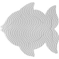 TAPPETO ANTISCIVOLO 'FISH' 8 pz